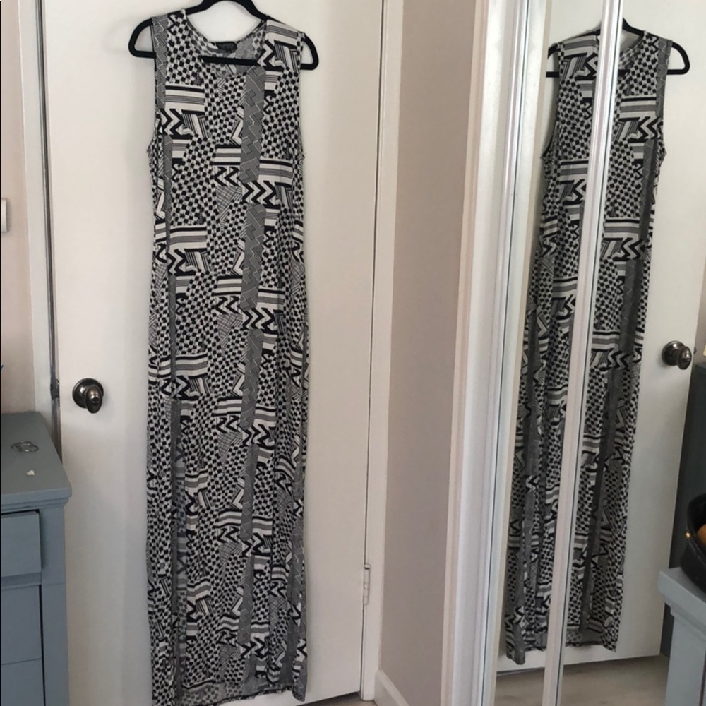 Topshop maxi dress with front slits